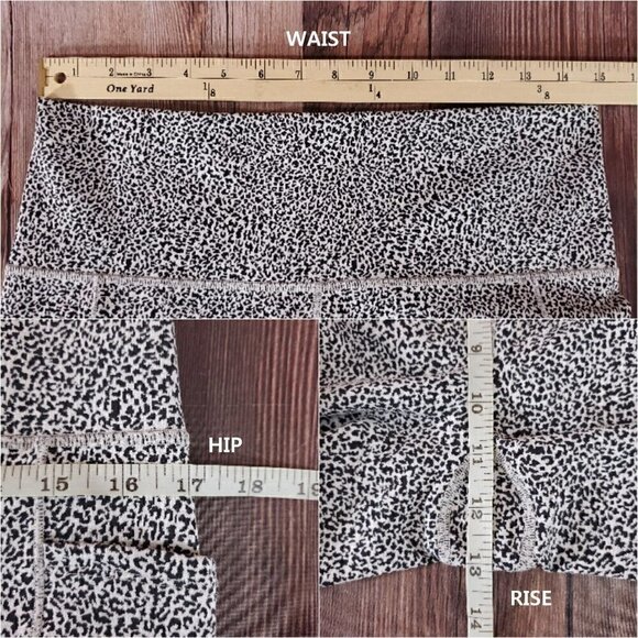 Athleta Womens Large Salutation Stash II Textured Tight Micro Cheetah 631936 - Picture 11 of 12